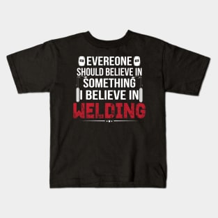 BELIEVE IN WELDER Kids T-Shirt